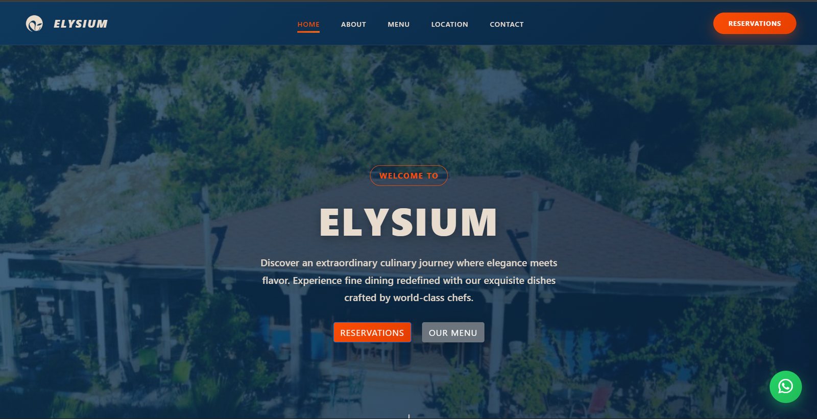 Elysium Resto Website